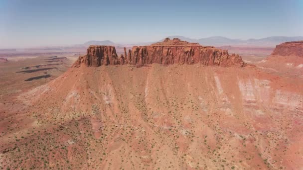 Canyonlands National Park 주에서 2019 캐니언 상공에서 공중에서 헬리콥터 지멘스 — 비디오