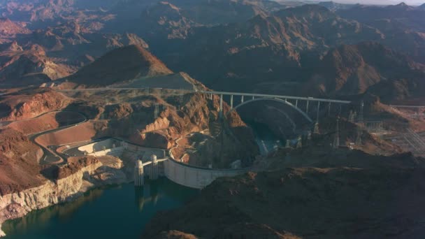 Lake Mead Nevada Uitzicht Vanuit Lucht Lake Mead Neergeschoten Met — Stockvideo