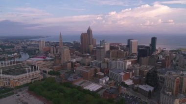 Cleveland City, ABD 'nin hava görüntüleri
