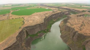 Idaho doğasının güzel manzarası, hava görüntüleri, ABD