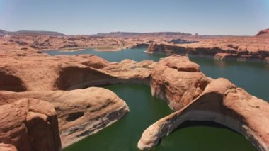 Powell Gölü, Utah 2019 dolaylarında. Powell Gölü 'nün havadan görünüşü. 