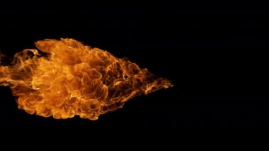 Alev fırlatıcı yavaş çekimde; Fantom Flex 4K 'ye 1000 fps ile ateş edildi