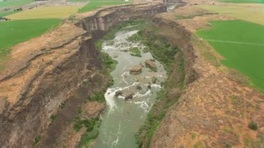 Idaho doğasının güzel manzarası, hava görüntüleri, ABD