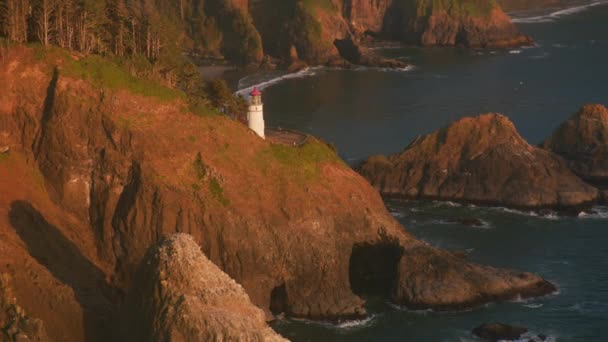 Sobre Las Imágenes Hermosa Costa Mar Vista Panorámica Naturaleza — Vídeos de Stock