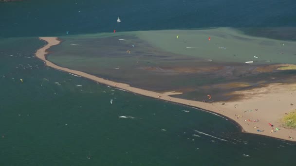 Όρεγκον Γύρω Στο 2021 Αεροφωτογραφία Του Ποταμού Χουντ Στο Φαράγγι — Αρχείο Βίντεο