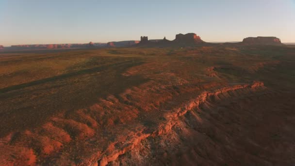 Utah Anıt Vadisi 2019 Anıt Vadisi Nin Hava Manzarası — Stok video