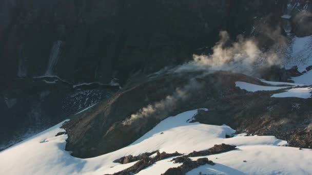 Mount Saint Helens Washington Bis 2019 Luftaufnahme Von Dampfquellen Auf — Stockvideo