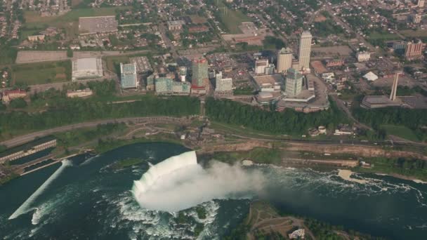Niagara Cachoeiras Imagens Aéreas — Vídeo de Stock