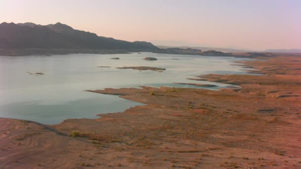 High Angle Footage Mead Lake Hydro Station — Stock Video