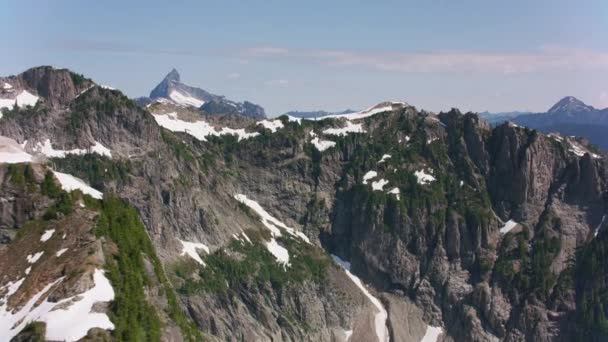 Glacier Peak Washington Por Volta 2019 Vista Aérea Pico Geleira — Vídeo de Stock