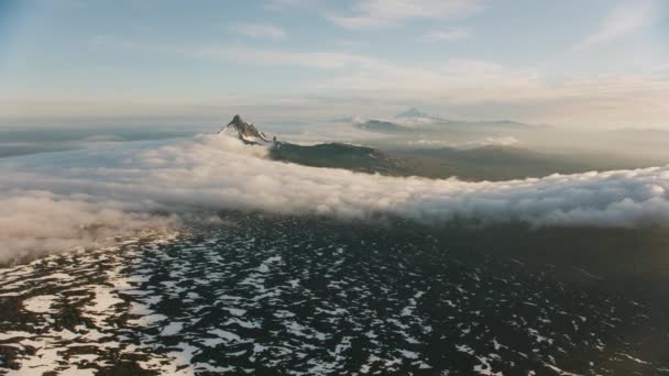 Cascade Mountains Oregon Etwa Bis 2019 Luftaufnahme Von Three Fingered — Stockvideo