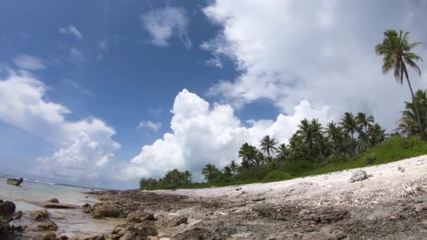 Vista Temporal Playa Bora Bora Polinesia Francesa — Vídeos de Stock