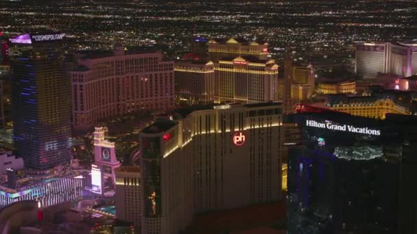 Top View Záběry Las Vegas Cityscape Usa — Stock video