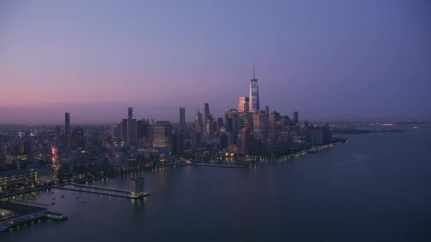 Nova Iorque Nova Iorque Por Volta 2019 Vista Aérea Nova — Vídeo de Stock
