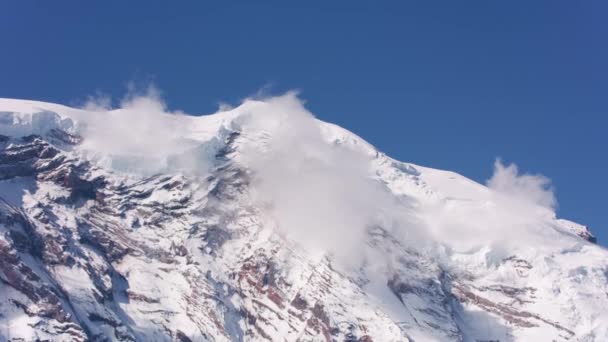 Mount Rainier Washington Jurul Anului 2019 Vedere Aeriană Muntelui Rainier — Videoclip de stoc