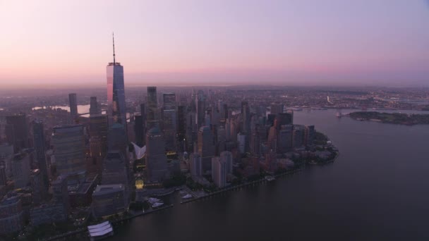 Nowy Jork Nowy Jork Około 2019 Roku Widok Lotu Ptaka — Wideo stockowe