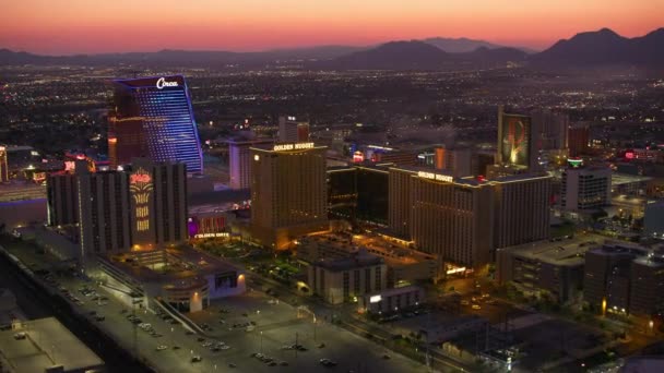 Las Vegas Nevada Uitzicht Vanuit Lucht Het Stadsgezicht Van Las — Stockvideo