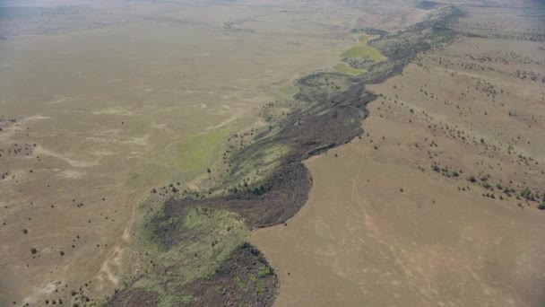 Góry Kaskadowe Oregon Zdjęcia Lotnicze Śnieżnego Krajobrazu Górskiego — Wideo stockowe