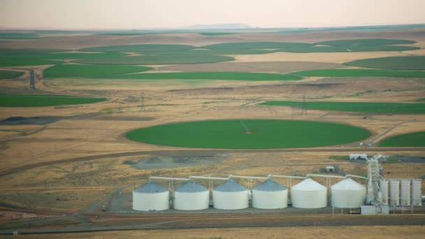 Oregon Circa 2021 Vista Aérea Las Granjas Desfiladero Del Río — Vídeo de stock