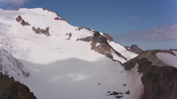 Ledovec Peak Washington Kolem Roku2019 Letecký Pohled Ledovcový Štít Snímek — Stock video