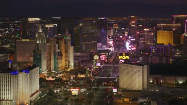 Top View Záběry Las Vegas Cityscape Usa — Stock video