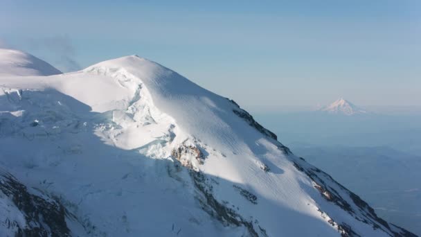 Adams Dağı Washington 2019 Dolaylarında Adams Dağı Nın Havadan Görünüşü — Stok video