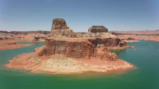 Lake Powell Utah Circa 2019 Vista Aérea Del Lago Powell — Vídeos de Stock