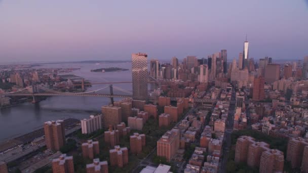 New York City New York Circa Bis 2019 Luftaufnahme Von — Stockvideo