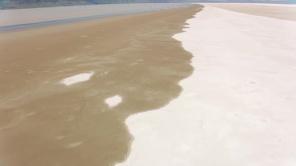 Νεβάδα Ηπα Περίπου 2019 Αεροφωτογραφία Υφών Στη Λίμνη Φωτογραφία Από — Αρχείο Βίντεο