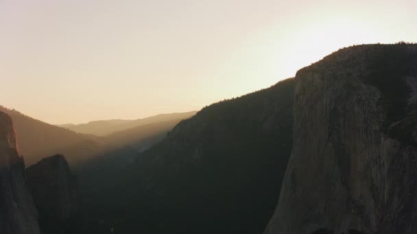 Γιοσέμιτι Καλιφόρνια Αεροφωτογραφία Του Εθνικού Πάρκου Γιοσέμιτι — Αρχείο Βίντεο