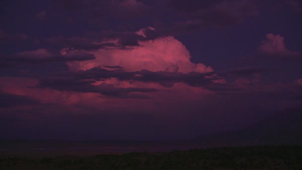 Ροζ Ανατολή Στο Mono Lake Καλιφόρνια Ηπα — Αρχείο Βίντεο