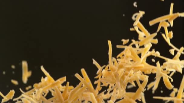 Cheddar Cheese Super Slow Motion Shot Phantom Flex High Speed — Stock Video