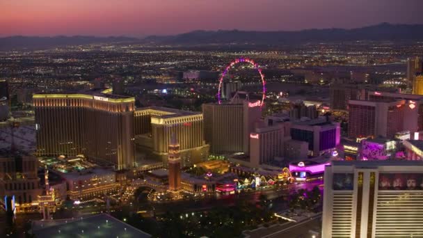 Las Vegas Nevada Légi Kilátás Las Vegas Városképre — Stock videók