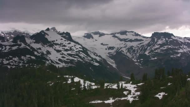 Mount Baker Washington Circa 2019 Luchtfoto Van Mount Baker Gebied — Stockvideo