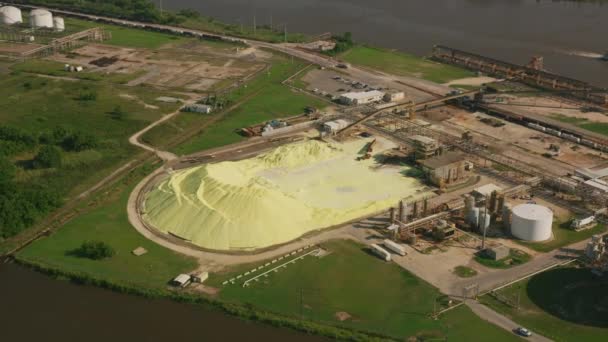 Houston Texas Circa 2019 Vista Aérea Del Área Industrial Refinerías — Vídeo de stock