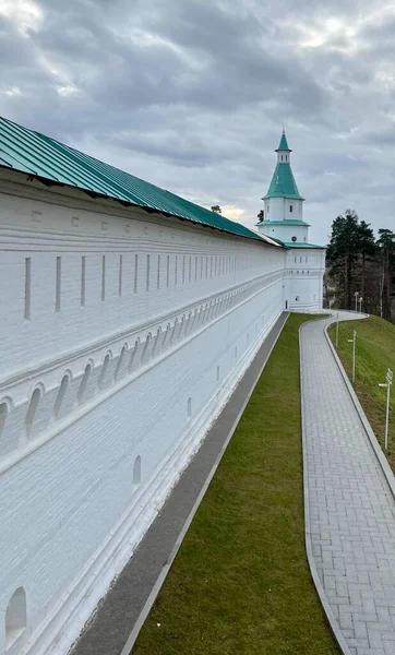 Murs Blancs Nouveau Monastère Jérusalem Russie — Photo