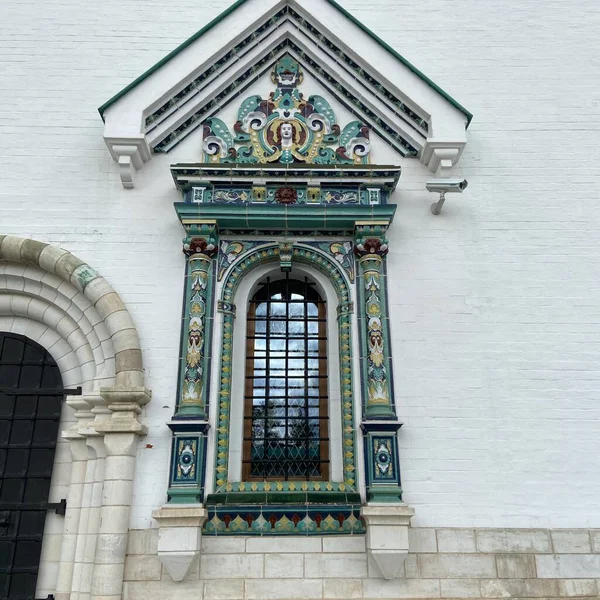 Fenêtre Antique Dans Monastère — Photo