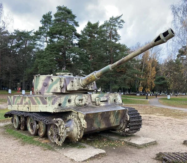 Alman Ağır Tankı Tiger Müzede — Stok fotoğraf