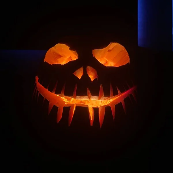 Calabaza Halloween Oscuridad — Foto de Stock