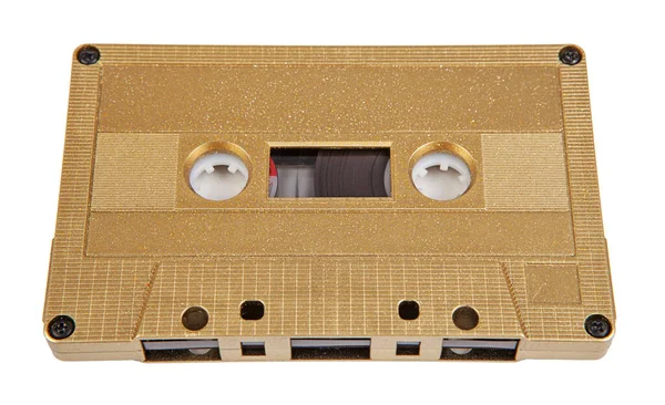 Audiokassette Isoliert Auf Weißem Hintergrund — Stockfoto