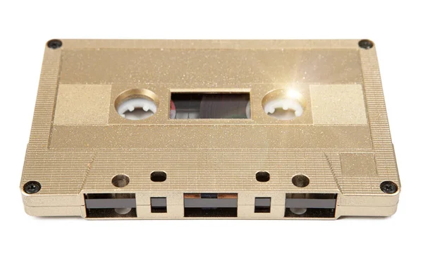 Audiokassette Isoliert Auf Weißem Hintergrund — Stockfoto