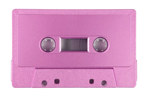 Cassette Audio Isolée Sur Fond Blanc — Photo