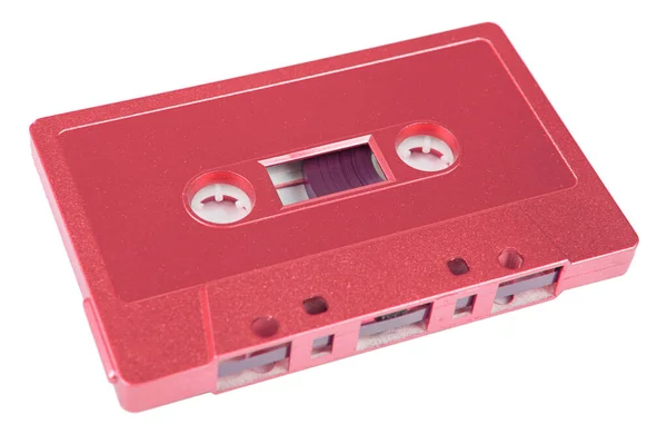 Audiokassette Isoliert Auf Weißem Hintergrund — Stockfoto