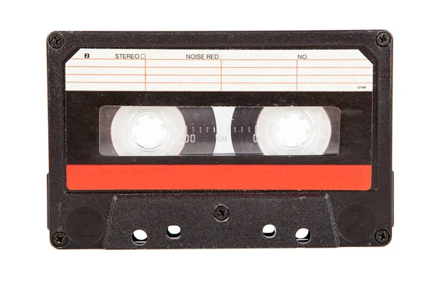 Audiokassette Isoliert Auf Weißem Hintergrund — Stockfoto