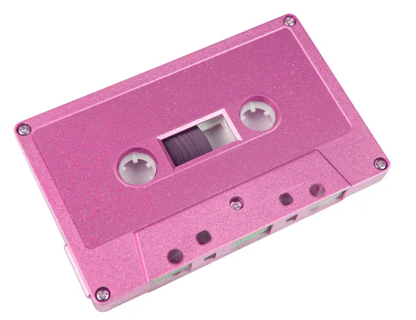 Audiokassette Isoliert Auf Weißem Hintergrund — Stockfoto