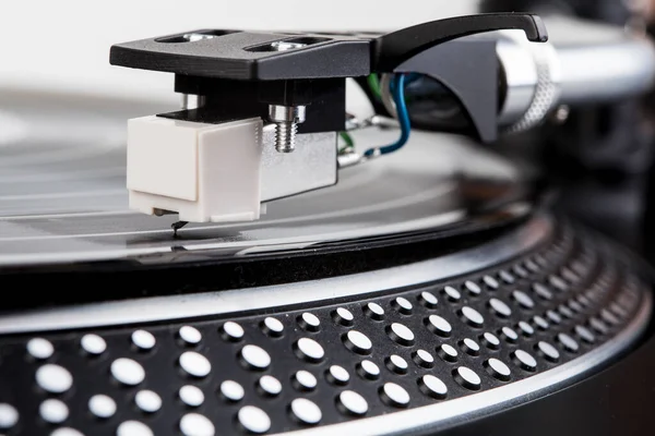 Turntable Playing Vinyl Records Analog Devices —  Fotos de Stock