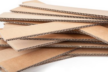 A stack of cardboard forms made of corrugated cardboard