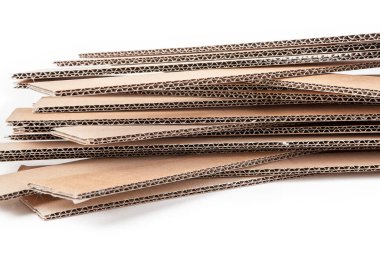 A stack of cardboard forms made of corrugated cardboard
