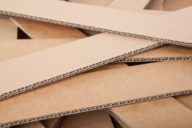 A stack of cardboard forms made of corrugated cardboard
