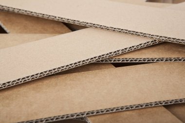 A stack of cardboard forms made of corrugated cardboard